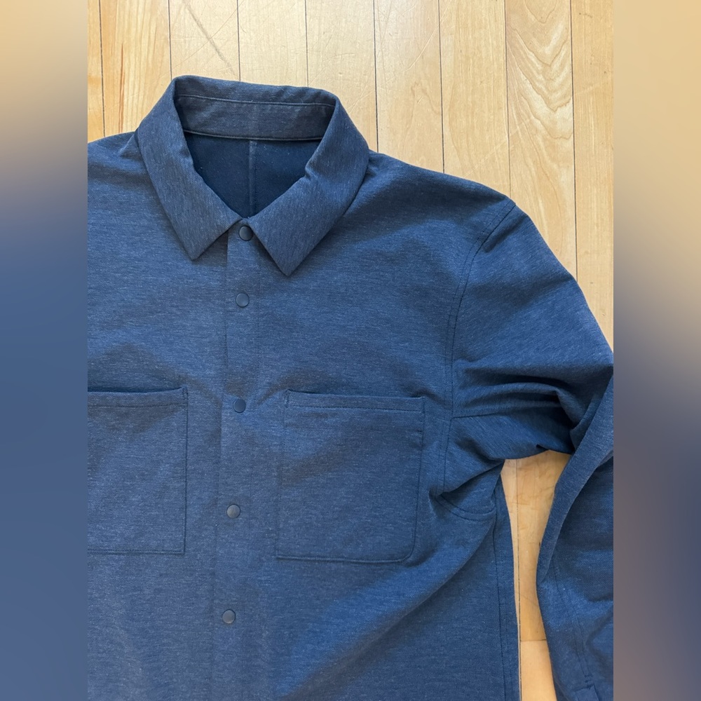 Lululemon - Mens - Soft Knit Overshirt *French Terry - Blue, Small